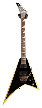 Jackson X Series Rhoads RRX24 Black with Yellow Bevels