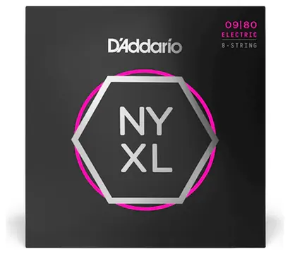 D'Addario NYXL0980 Super Light 8-String 009-080