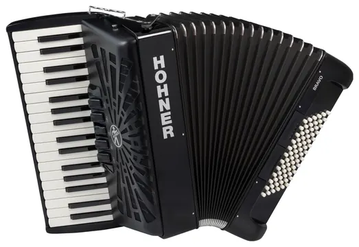 Hohner Bravo III 72 - schwarz HOA16622 72 Bässe, Silent Key