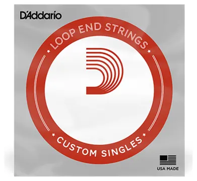 D'Addario LE018PB Phosphor Bronze Loop End .018 Gauge, Single String