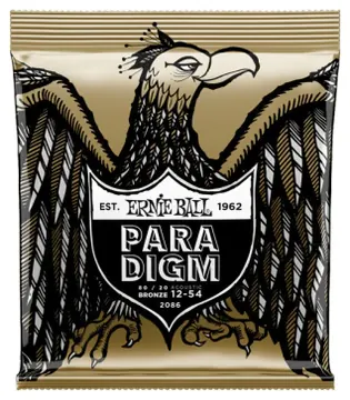 Ernie Ball Encordoamento Ernie Ball Violão Aco 012 Paradigm 2086 + Porta palheta