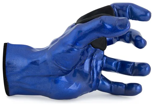 GuitarGrip Blue Metallic Male Hand left Gitarren-Wandhalter