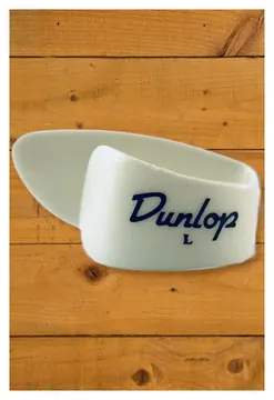 Dunlop WHITE LARGE THUMBPICKS Pk 4