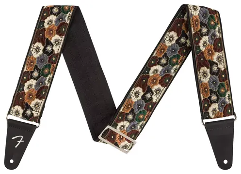 Fender Gitarrengurt Wild Bloom Strap Brown 2"