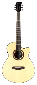 Tonante VGAB1954N40 Linha Abalone Mini Jumbo 40" de Aço Natural C/ Afinador e Tampo Sólido