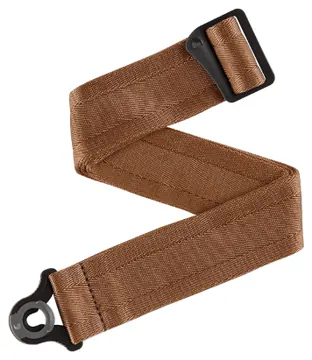D'Addario Auto Lock Guitar Strap, Umber Brown 50BAL19
