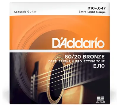 Daddario EJ10 80/20 Bronze 10-47
