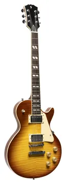 Stagg SEL-DLX TB BST Deluxe Series elektrische gitaar, massief mahonie met AAA gevlamde top