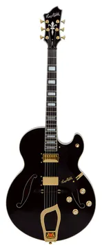 Hagstrom HJ-500 -09 Vintage Hollowbody E-Gitarre, black