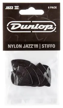 Dunlop 47P3S Jazz III Stiffo Plectrum 6-Pack
