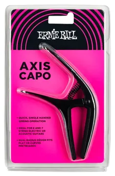 Ernie Ball 9600 Axis Capo Black per acustica e elettrica