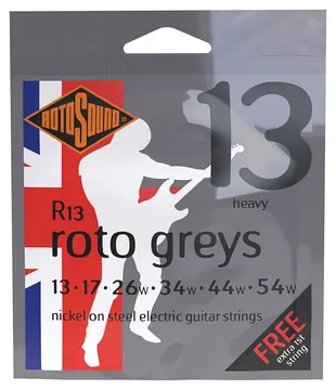 Rotosound Roto R13 string set electric nickel wound 13-54