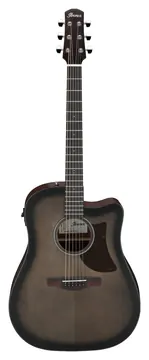 Ibanez AAD50CE Acustica Transparent Charcoal Burst Low Gloss Cutaway Elettrifica