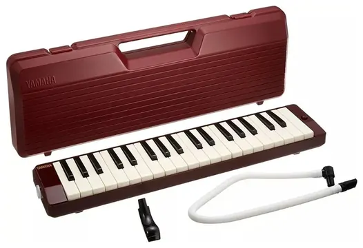 Yamaha Escaleta Yamaha P37D Linha Pianica de 37 Teclas Vermelho Escuro c/ Estojo