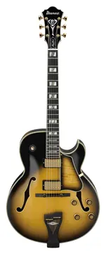 Ibanez LGB300 George Benson Signature, Vintage Yellow Sunburst, Electric Guitar