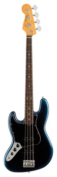 Fender American Professional II Jazz Bass Gaucher touche palissandre Dark Night
