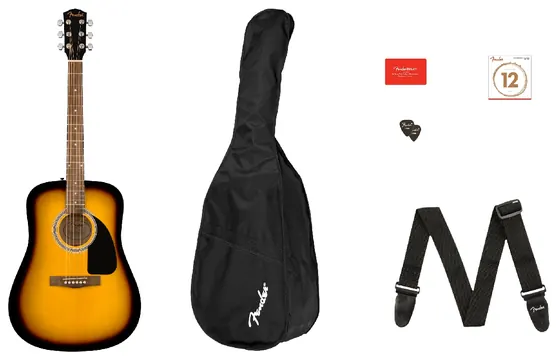 Fender FA-115 Dreadnought Pack Sunburst - Fender
