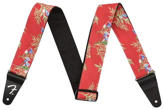 Fender Hawaiian Strap Red Floral