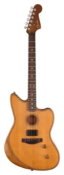 Fender Acoustasonic Standard Jazzmaster Aged Natural Electro Acoustic Guitar