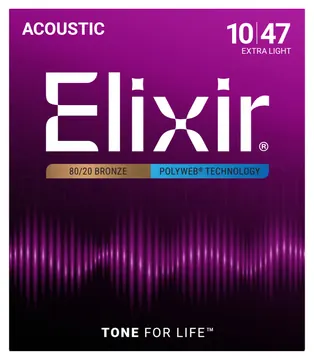 Elixir Polyweb Bronze 10-47 Extra Light