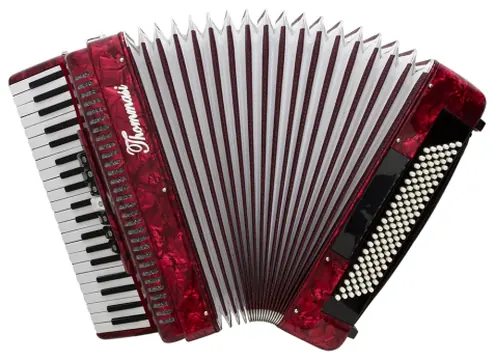 Thommasi Acordeon 120 Baixos 41 Teclas Ta 12009 Vermelho Thommasi