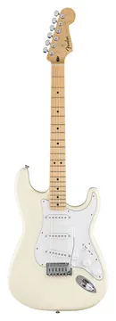 Fender Standard Stratocaster MN Weißes Schlagbrett Olympic White