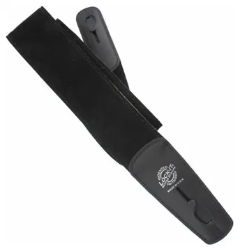 DAndrea LIS S2.75 BLK Lock-It Strap 2 Wildleder-Gitarrengurt (70mm), Black