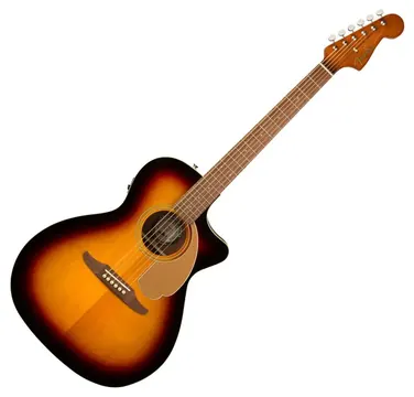 Fender Newporter Player Walnut Fingerboard Gold Pickguard Sunburst