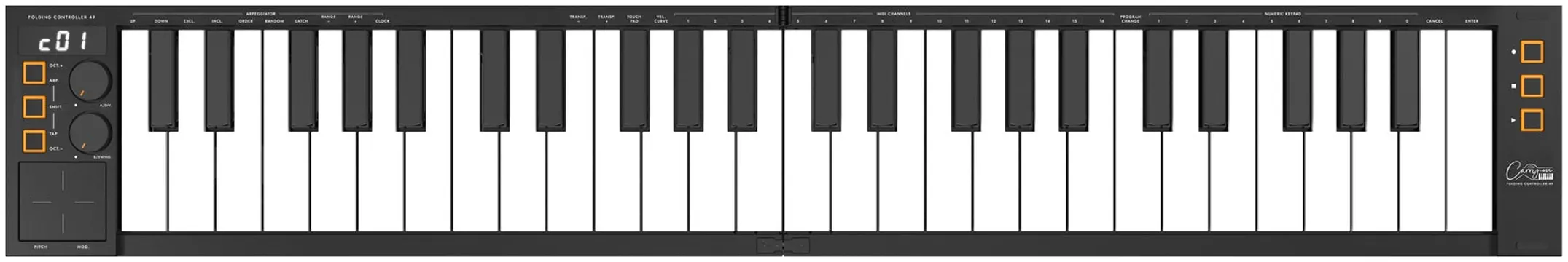 Carry On Carry-on-fc49 - folding midi controller