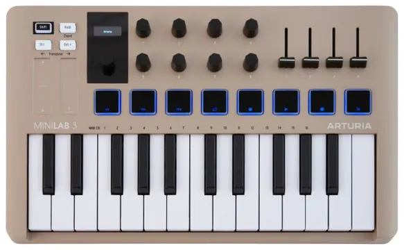 Arturia MiniLab 3 Champagne 25T