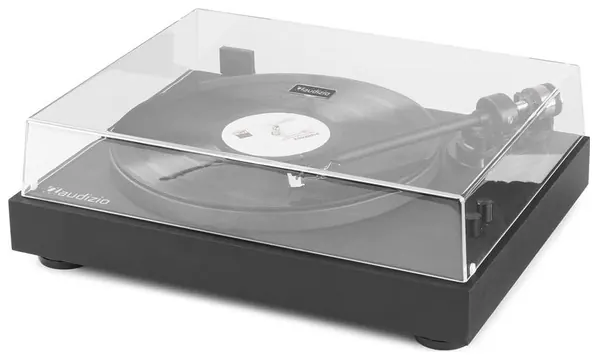 Audizio RP340 (102.180) Giradischi legno cinghia avvio/arresto ultrarapido, Nero