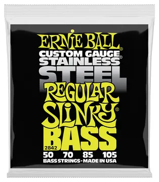 Ernie Ball 2842 Slinky Bass Regular 50-105 Stainless Steel. Saiten für 4-String E-Bass