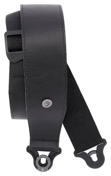 D'Addario Gitarrengurt Comfort Leather Auto Lock 2,5" Black