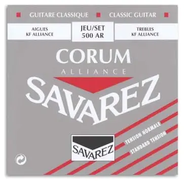 Jogo Cordas Savarez 500 AR Guitarra Clássica Corum Alliance Média Tensão