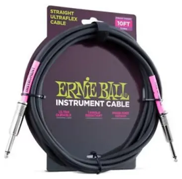 Ernie Ball Ultraflex Jack-jack Preto 3.05m