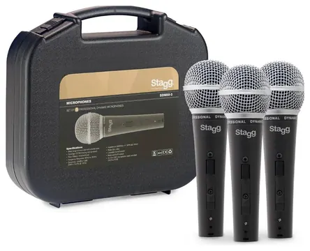 Stagg SDM50-3 Set van 3 microfoons
