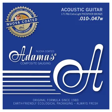 Adamas 1717NU Nuova Acoustic Extra-Light 010-047 Phosphor Bronze beschichtet. Saiten Westerngitarre