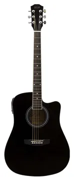 De Salvo AG1CEQ Dreadnought EQ Black