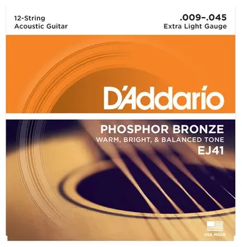 Encordoamento D Addario 12 Cordas 09