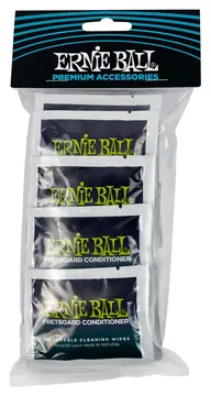 Ernie Ball 4247 Wonder Wipes Fretboard Conditione Pflegetücher zur Griffbrettpflege, 20-Pack