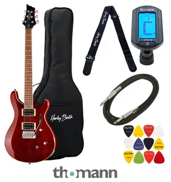 Harley Benton CST-24T Black Cherry Fl Bundle