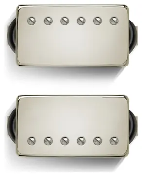 Bare Knuckle Pickups Bare Knuckle Polypaf Humbucker-set 50 mm, geborstelde nikkelkappen