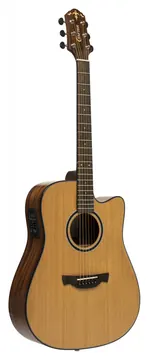 Crafter Cutaway Dreadnought Electro Acoustic Guitar, Natural ABLE D630CE N