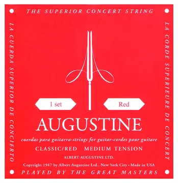 Augustine Red Muta di corde per chitarra classica Medium Tension