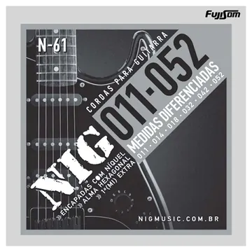 NIG Encordoamento Nig Para Guitarra 011 N-61 | Fujisom
