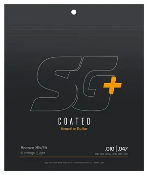 SG Encordoamento Para Violão Sg 6685C Revestido 010 Aço Bronze 85 15 0.10 0.47
