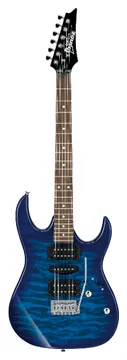 Ibanez Grx70Qatbb Chitarra Elettrica Transparent Blue Burst