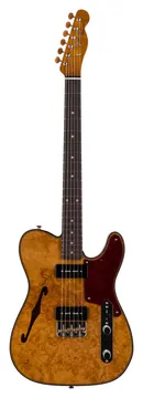 Fender Custom Shop Artisan Dual P90 Maple Burl Tele - nos aged natural