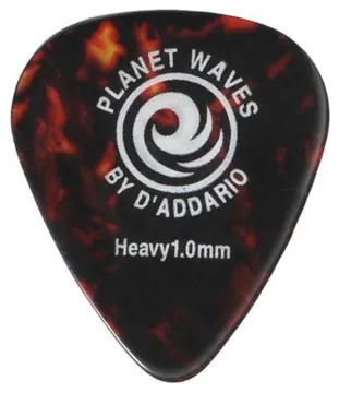 D'Addario Confezione da 25 Plettri Heavy 1.0 mm Shell