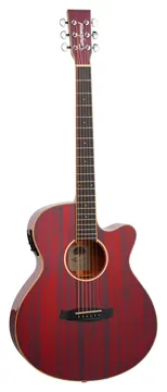 Tanglewood TW4CER Electro Acoustic Super Folk All Mahogany Red Gloss